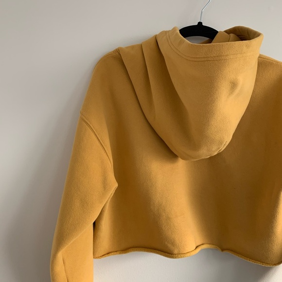 TNA Cropped Mustard Hoodie - Picture 3 of 3